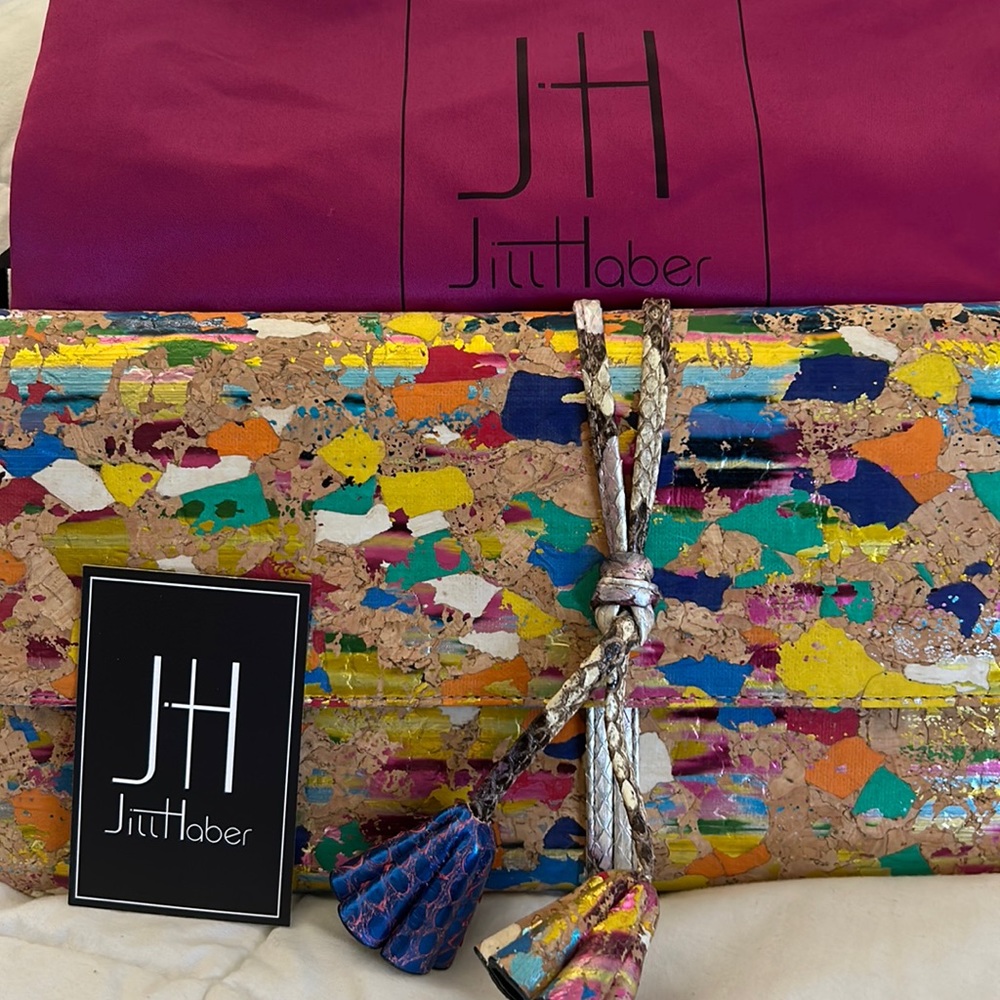 Jill Haber Jimmy rainbow Clutch